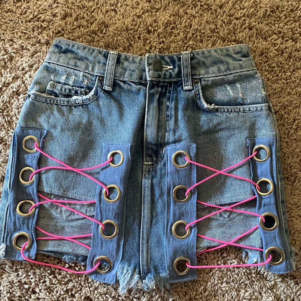 LF Carmar Denim Mini Skirt
